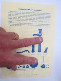 Vammalan Konepaja - NIRA pihakaivopumput -myyntiesite / sales brochure