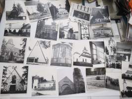 Kirkkoja ja hautausmaita -valokuvasarja 28 kuvaa / photographs