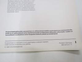 Volkswagen LT - Jakovaihteisto ja vetopyörästöt (neliveto)  - Korjausohjeet / repair manual, in finnish