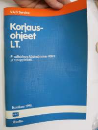 Volkswagen LT - 5-vaihteinen käsivaihteisto 008/I ja vetopyörästö - Korjausohjeet / repair manual, in finnish