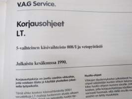 Volkswagen LT - 5-vaihteinen käsivaihteisto 008/I ja vetopyörästö - Korjausohjeet / repair manual, in finnish