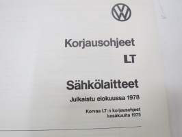 Volkswagen LT - Sähkölaitteet4-vaihteinen käsivaihteisto 015/I ja vetopyörästö - Korjausohjeet / repair manual, in finnish