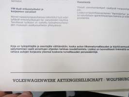 Volkswagen LT - Sähkölaitteet4-vaihteinen käsivaihteisto 015/I ja vetopyörästö - Korjausohjeet / repair manual, in finnish