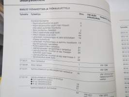 Volkswagen LT - Sähkölaitteet4-vaihteinen käsivaihteisto 015/I ja vetopyörästö - Korjausohjeet / repair manual, in finnish