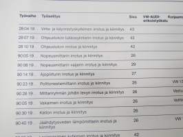 Volkswagen LT - Sähkölaitteet4-vaihteinen käsivaihteisto 015/I ja vetopyörästö - Korjausohjeet / repair manual, in finnish