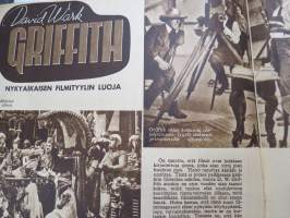 Suomi Filmin Uutisaitta 1944 nr 1, Kansikuva Renée Faure, Hollywood-filmi &quot;Tyttö Leningradista&quot;, Harry Baur, Regina Linnanheimo &amp; Kaija Rahola, David Wark Griffith