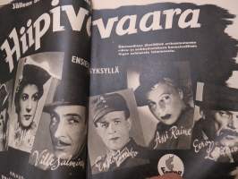 Elokuva-Aitta 1944 nr 10, Kansikuva Helena Kara, Tuottajilla on sananvuoro Orko - Särkkä - Luts, Lili Murati, Hannu Leminen, Joan Crawford, Errol Flynn, ym.