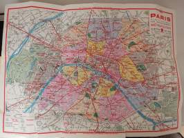 TARIDE 315 Plan-guide répertoire des rues PARIS par arrondissement métro - autobus. 1980?