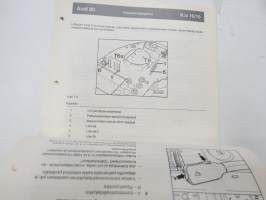 Audi 80 Korjausohjeet nr 6; Virtapiirikaaviot, sähkölaitteiden vianetsintä ja sijainti vuosimallista 1992 alkaen / repair manual, in finnish