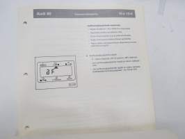 Audi 80 Korjausohjeet nr 6; Virtapiirikaaviot, sähkölaitteiden vianetsintä ja sijainti vuosimallista 1992 alkaen / repair manual, in finnish