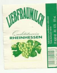 Liebfraumilch  Alko 4911  - viinaetiketti