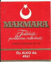 Marmara  Alko 4961  - viinaetiketti