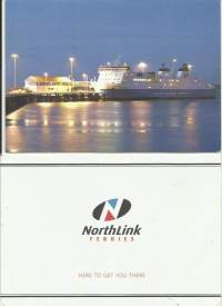 NorthLink mainospostikortti postikortti laivapostikortti  joulukorttikoko A5   2 kpl erä