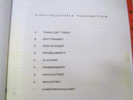 Lokomo T 340 hydraulinen kaivukone käyttöohjekirja -excavator manual, in finnish