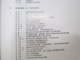 Lokomo AH 192 tiehöylä numerosta 18018- käyttö ja hoitoohjekirja -grader manual, in finnish