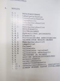 Lokomo AH 192 tiehöylä numerosta 18018- käyttö ja hoitoohjekirja -grader manual, in finnish