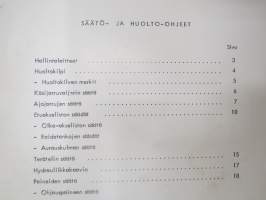 Lokomo AH 160 PS tiehöylä huolto-ohjekirja -grader manual, in finnish