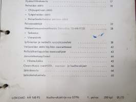 Lokomo AH 160 PS tiehöylä huolto-ohjekirja -grader manual, in finnish