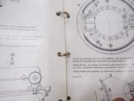 Lokomo AH 160 PS tiehöylä huolto-ohjekirja -grader manual, in finnish