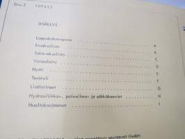 Lokomo AH 160 valmistusnumerot 1418-1441 tiehöylä varaosaluettelo -grader parts list, in finnish