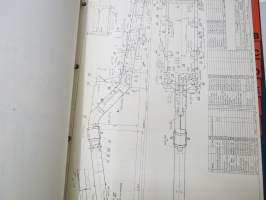 Lokomo AH 160 valmistusnumerot 1418-1441 tiehöylä varaosaluettelo -grader parts list, in finnish