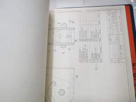Lokomo AH 160 valmistusnumerot 1418-1441 tiehöylä varaosaluettelo -grader parts list, in finnish