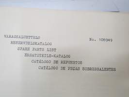 Lokomo AH 145 Teräskarhu varaosaluettelo reservdelskatalog spare parts list Ersatzteile-katalog catalogo de repuestos -grader parts list, in finnish