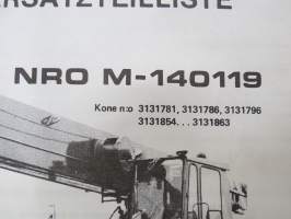 Lokomo MS 333 N autonosturi varaosaluettelo, reservdelskatalog, Ersatzteilliste nr M-140119) -mobile crane spare parts book