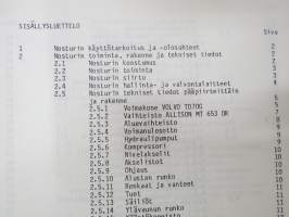 Lokomo MS 333 N autonosturi tekninen kuvaus (nr 140162) -mobile crane technical features, in finnish