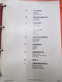 Lokomo 331 N autonosturi varaosaluettelo / parts catalogue / Ersatzteil Katalog / Reservdelskatalog -mobile crane parts list