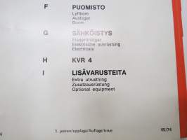 Lokomo 331 N autonosturi varaosaluettelo / parts catalogue / Ersatzteil Katalog / Reservdelskatalog -mobile crane parts list