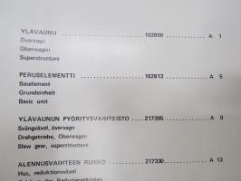 Lokomo 331 N autonosturi varaosaluettelo / parts catalogue / Ersatzteil Katalog / Reservdelskatalog -mobile crane parts list