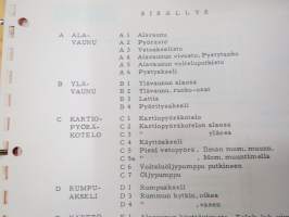 Lokomo Teräsmies JT 23 kaivukone varaosaluettelo -excavator parts list