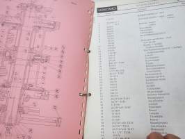 Lokomo Teräsmies JT 23 kaivukone varaosaluettelo -excavator parts list