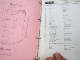 Lokomo Teräsmies JT 23 kaivukone varaosaluettelo -excavator parts list