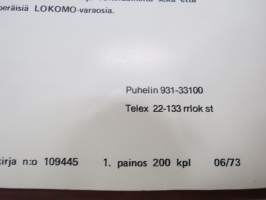 Lokomo A 333 NS autonosturi käyttöohjekirja -mobile crane manual, in finnish