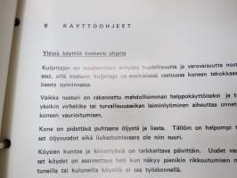 Lokomo A 333 NS autonosturi käyttöohjekirja -mobile crane manual, in finnish