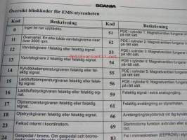 Scania Industrial diesels DI12, DC12 EMS med S6/PDE instruktionsbok -käyttöohjekirja ruotsiksi