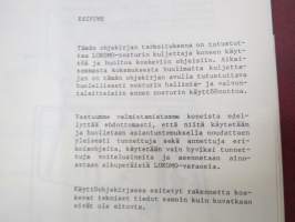 Lokomo MS 333 N autonosturi käyttöohjekirja (nr 140217) -mobile crane manual, in finnish