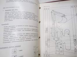 Lokomo T 340 hydraulinen kaivukone käyttöohjekirja -excavator manual, in finnish