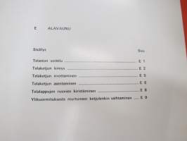 Lokomo T 340 hydraulinen kaivukone käyttöohjekirja -excavator manual, in finnish
