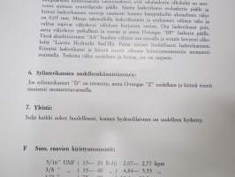 Lokomo A 351 NS autonosturi käyttöohjekirja (nr 109454) -mobile crane manual, in finnish