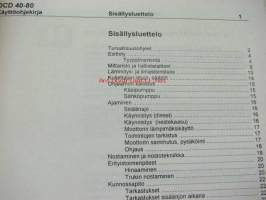 Kalmar DCD 40-80 haarukkatrukki -käyttöohjekirja