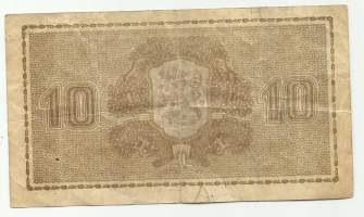10 markkaa 1939  Litt D