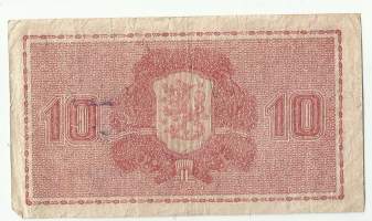 10 markkaa 1945  Litt B