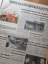 Suomen Sosiaalidemokraatti -lehti kansissa ajalta 1.9.-31.10.1961