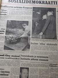 Suomen Sosiaalidemokraatti -lehti kansissa ajalta 1.9.-31.10.1961