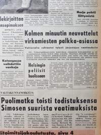 Suomen Sosiaalidemokraatti -lehti kansissa ajalta 1.9.-31.10.1961