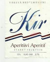 Kir  Alko nr 2661 - viinaetiketti