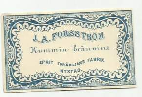 Kummin brännvin / Sprit förädlings Fabrik -   viinaetiketti
